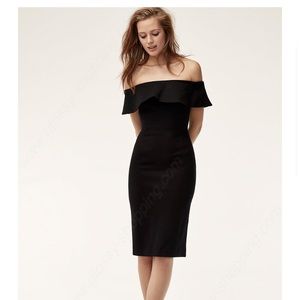 Babaton Off the Shoulder Black Dress